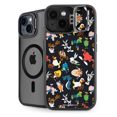 Looney Tunes Identity Pattern iPhone 15 Kickstand Case