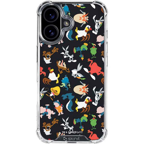 Looney Tunes Identity Pattern iPhone 16 Clear Case