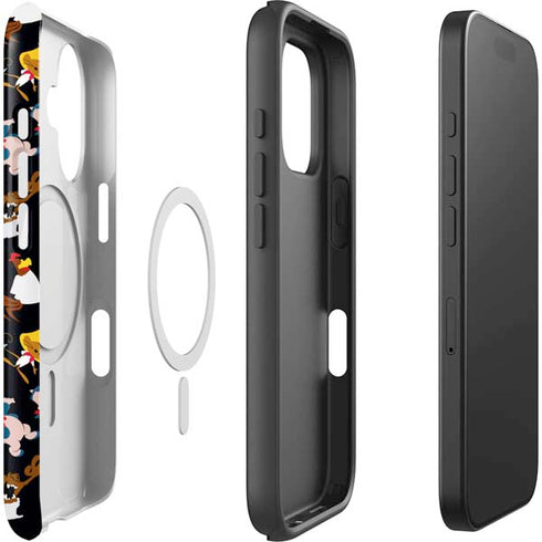 Looney Tunes Identity Pattern iPhone 16 Magsafe Impact Case