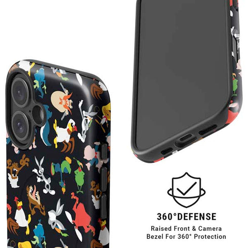 Looney Tunes Identity Pattern iPhone 16 Magsafe Impact Case