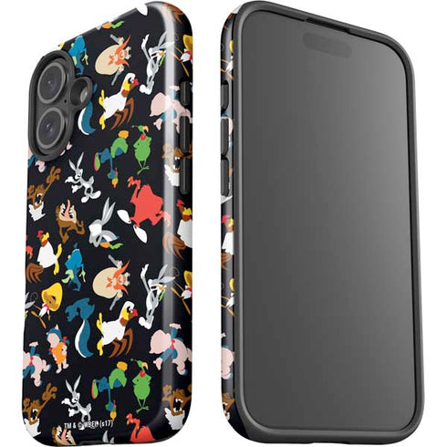 Looney Tunes Identity Pattern iPhone 16 Plus Impact Case