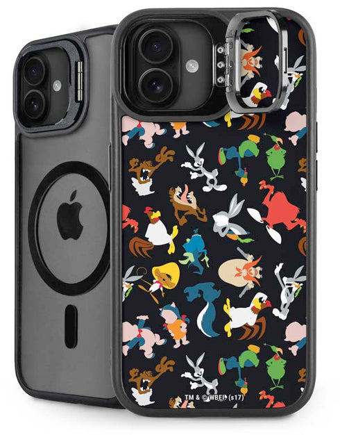 Looney Tunes Identity Pattern iPhone 16 Plus Kickstand Case