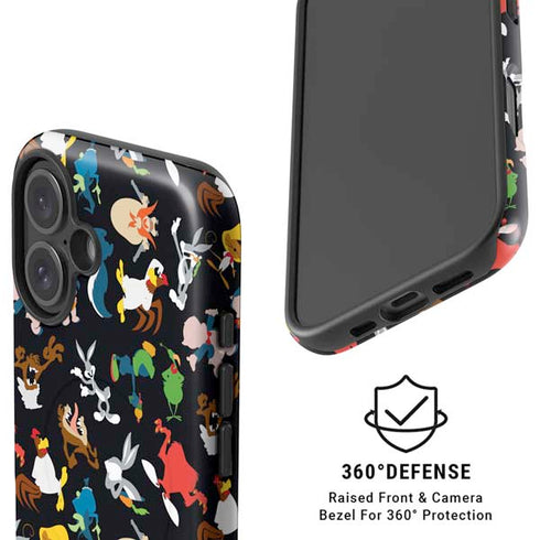 Looney Tunes Identity Pattern iPhone 16 Plus Magsafe Impact Case