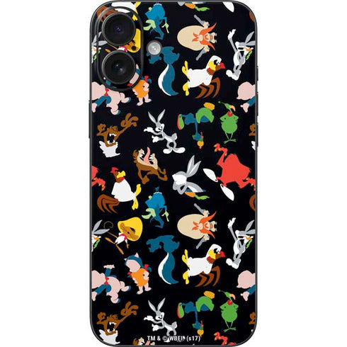 Looney Tunes Identity Pattern iPhone 16 Plus Skin