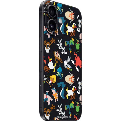 Looney Tunes Identity Pattern iPhone 16 Plus Skin
