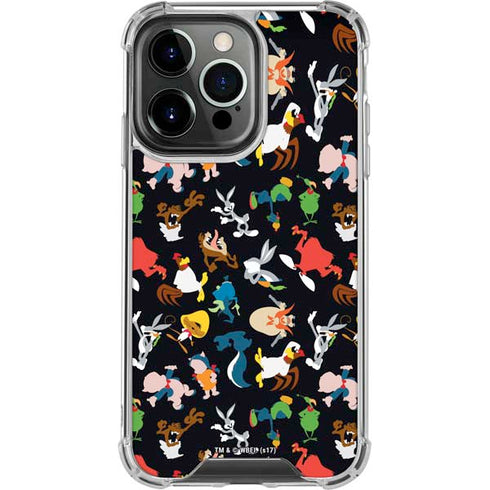Looney Tunes Identity Pattern iPhone 16 Pro Clear Case