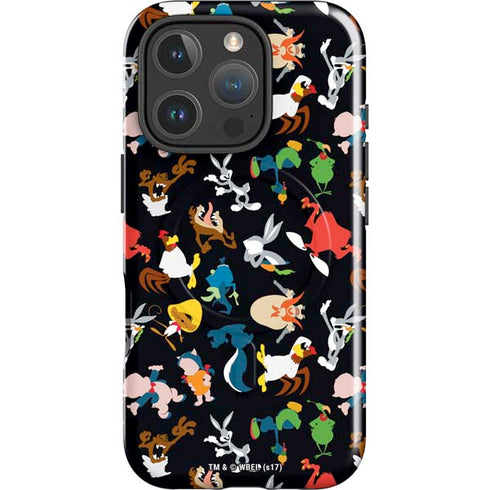 Looney Tunes Identity Pattern iPhone 16 Pro Magsafe Impact Case