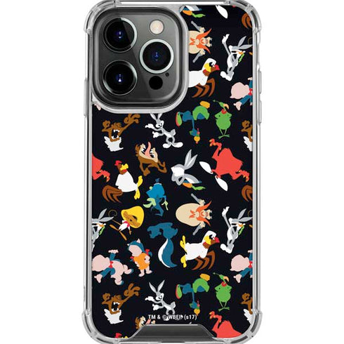 Looney Tunes Identity Pattern iPhone 16 Pro Max Clear Case