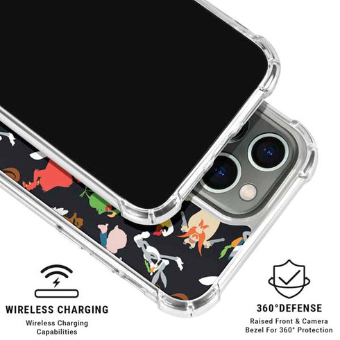 Looney Tunes Identity Pattern iPhone 16 Pro Max Clear Case