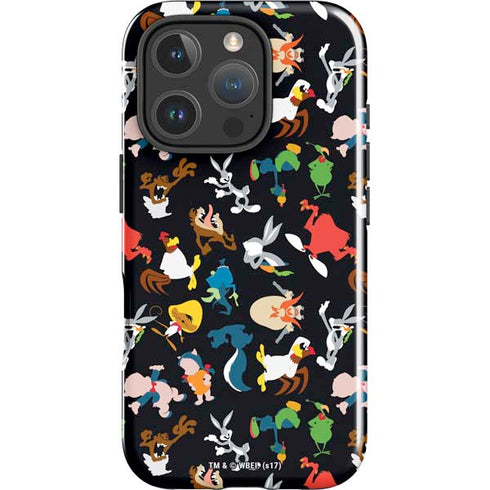 Looney Tunes Identity Pattern iPhone 16 Pro Max Impact Case