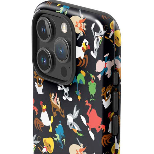Looney Tunes Identity Pattern iPhone 16 Pro Max Impact Case