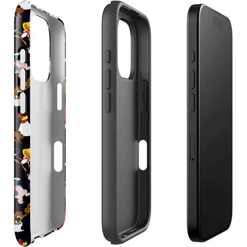 Looney Tunes Identity Pattern iPhone 16 Pro Max Impact Case