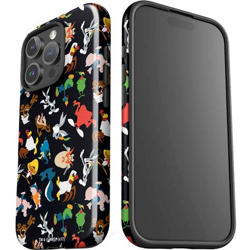Looney Tunes Identity Pattern iPhone 16 Pro Max Impact Case