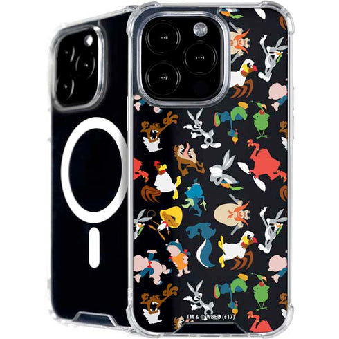 Looney Tunes Identity Pattern iPhone 16 Pro Max MagSafe Case