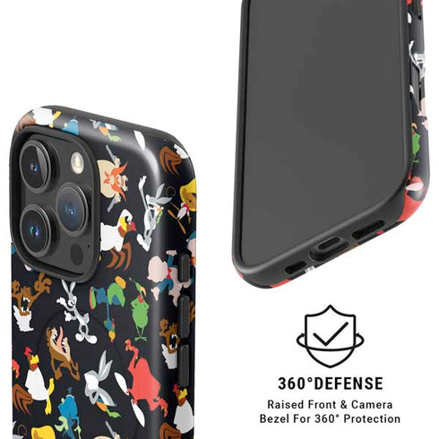 Looney Tunes Identity Pattern iPhone 16 Pro Max Magsafe Impact Case