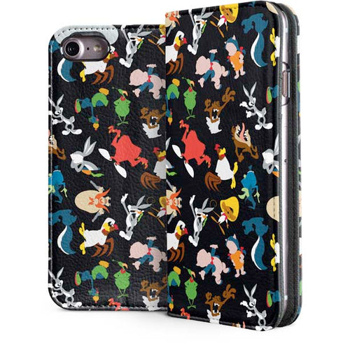Looney Tunes Identity Pattern iPhone 7 Folio Case