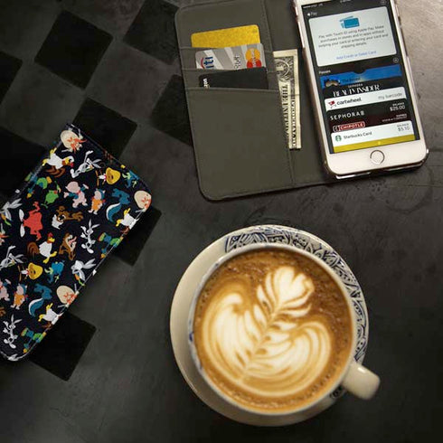 Looney Tunes Identity Pattern iPhone 7 Folio Case