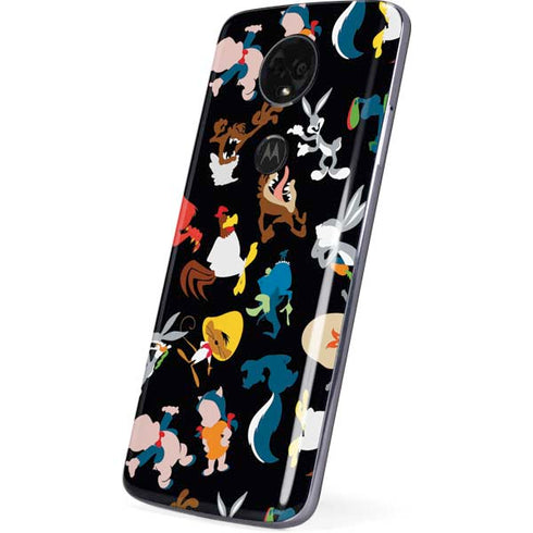 Looney Tunes Identity Pattern Moto E5 Plus Skin