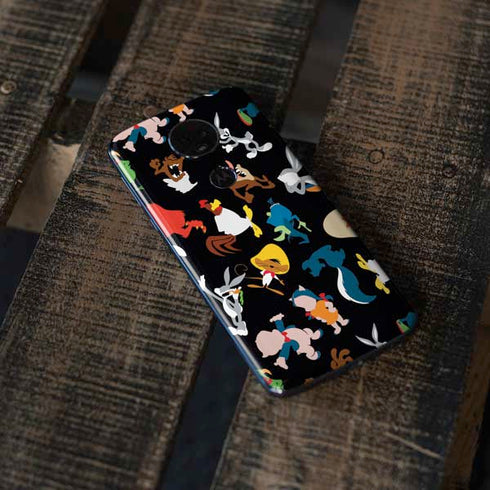 Looney Tunes Identity Pattern Moto E5 Plus Skin