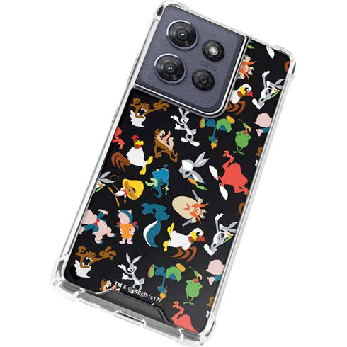 Looney Tunes Identity Pattern Moto G Play 5G (2025) Clear Case