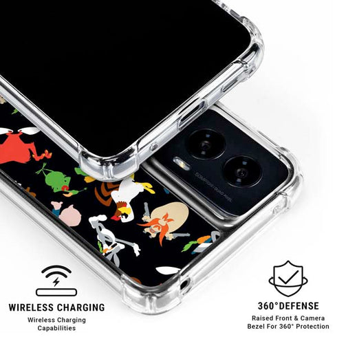 Looney Tunes Identity Pattern Moto G Power 5G (2024) Clear Case