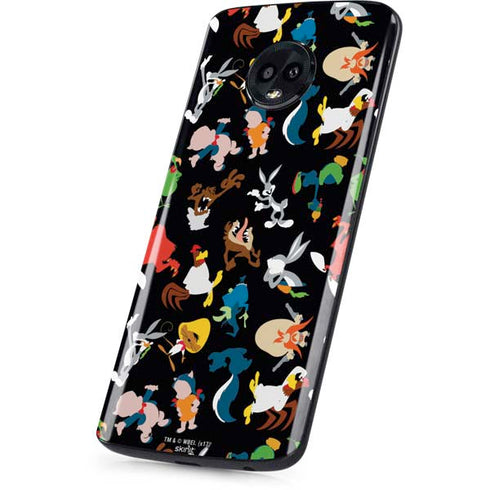 Looney Tunes Identity Pattern Moto G6 Skin