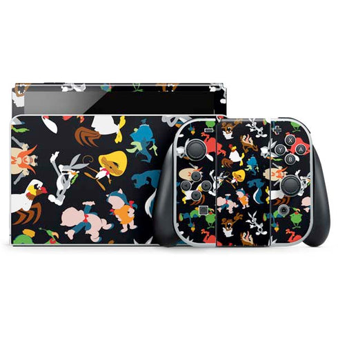 Looney Tunes Identity Pattern Nintendo Skins