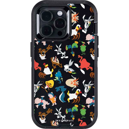 Looney Tunes Identity Pattern Otterbox Defender iPhone Skin