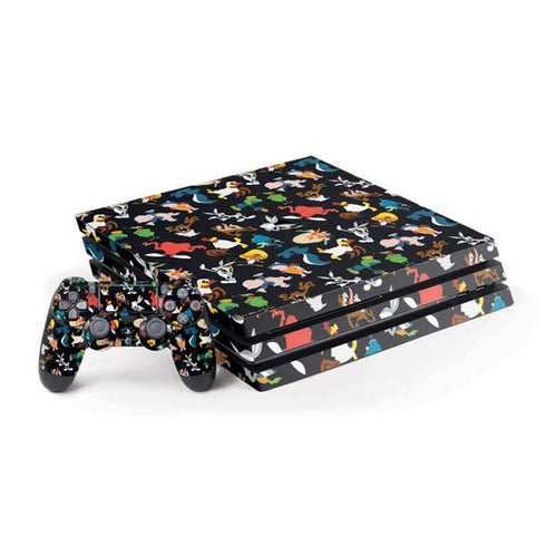 Looney Tunes Identity Pattern PlayStation PS4 Skins