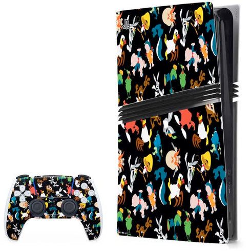 Looney Tunes Identity Pattern PlayStation PS5 Skins