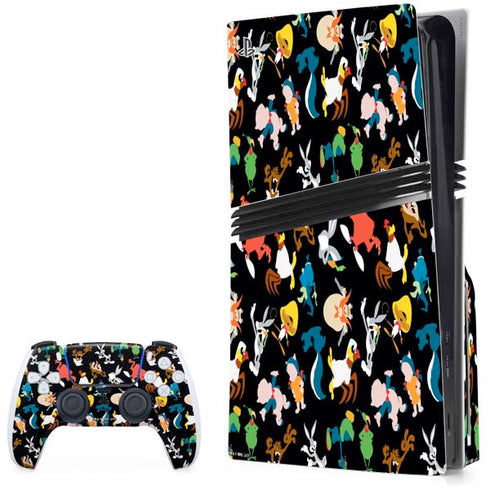 Looney Tunes Identity Pattern PlayStation PS5 Skins