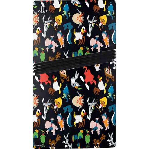 Looney Tunes Identity Pattern PS5 Pro Disk Bundle Skin