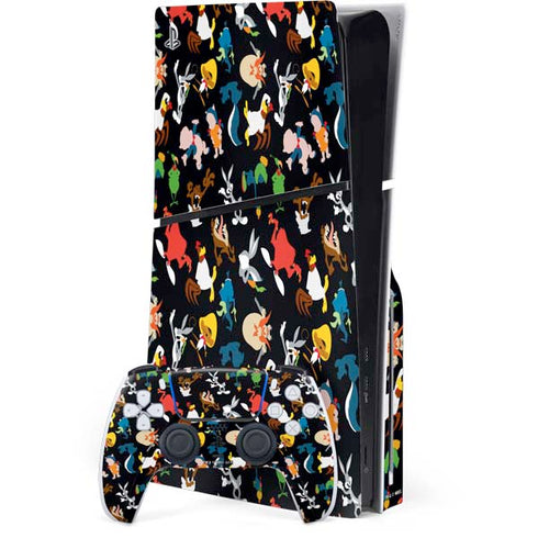 Looney Tunes Identity Pattern PlayStation PS5 Skins