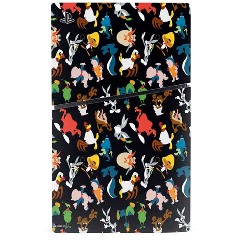 Looney Tunes Identity Pattern PS5 Slim Digital Edition Console Skin