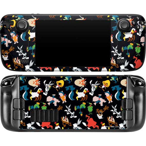 Looney Tunes Identity Pattern Steam Deck Handheld Gaming Computer Skin
