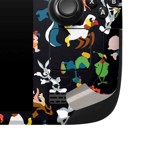 Looney Tunes Identity Pattern Steam Deck Handheld Gaming Computer Skin