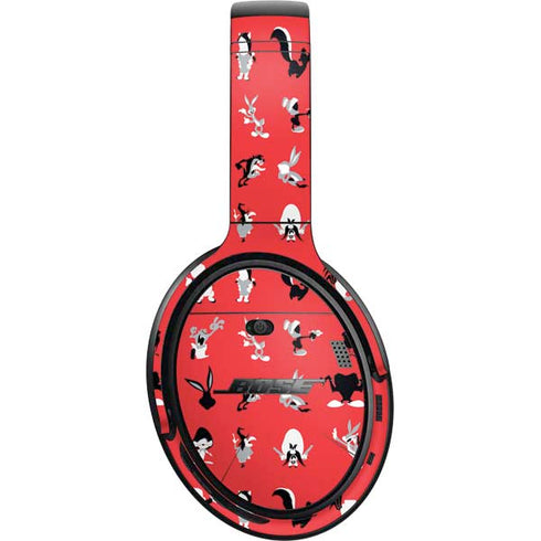 Looney Tunes Identity Red Pattern Bose QuietComfort 35 II Headphones Skin