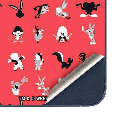 Looney Tunes Identity Red Pattern Galaxy A35 5G Skin