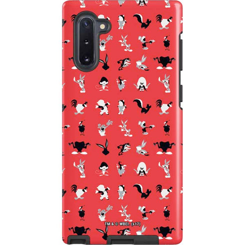 Looney Tunes Identity Red Pattern Galaxy Cases