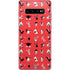 Looney Tunes Identity Red Pattern Galaxy S10 Plus Skin