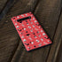 Looney Tunes Identity Red Pattern Galaxy S10 Plus Skin