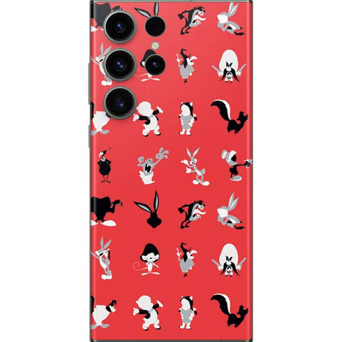 Looney Tunes Identity Red Pattern Galaxy Skins