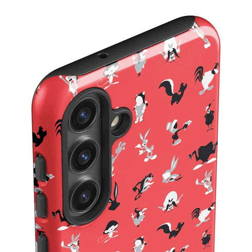 Looney Tunes Identity Red Pattern Galaxy S25 Impact Case