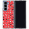 Looney Tunes Identity Red Pattern Galaxy Z Fold5 5G Clear Case