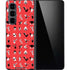 Looney Tunes Identity Red Pattern Galaxy Z Fold5 5G Skin