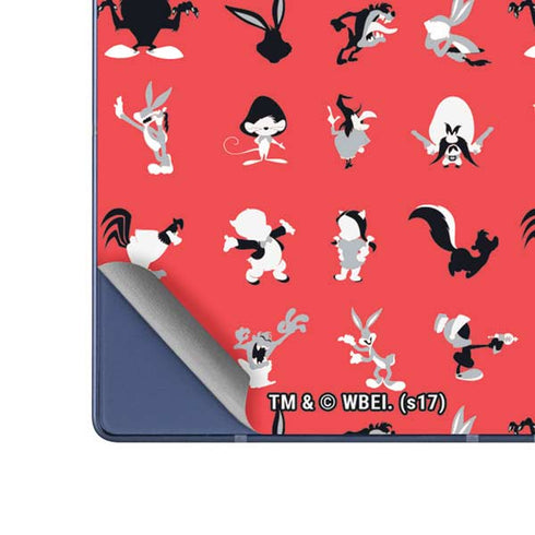 Looney Tunes Identity Red Pattern Galaxy Z Fold6 Skin