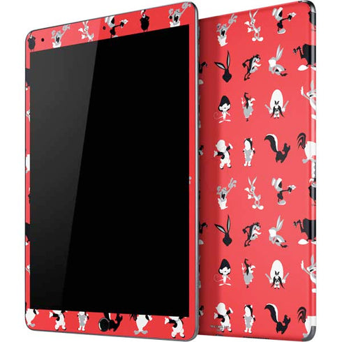 Looney Tunes Identity Red Pattern iPad Skins