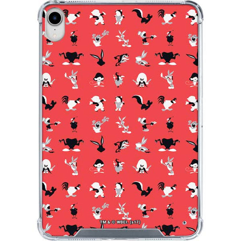 Looney Tunes Identity Red Pattern iPad 11th Gen (2025) Clear Case