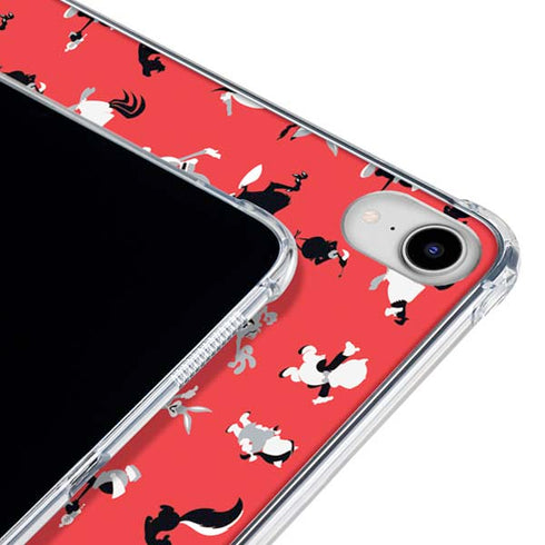 Looney Tunes Identity Red Pattern iPad 11th Gen (2025) Clear Case