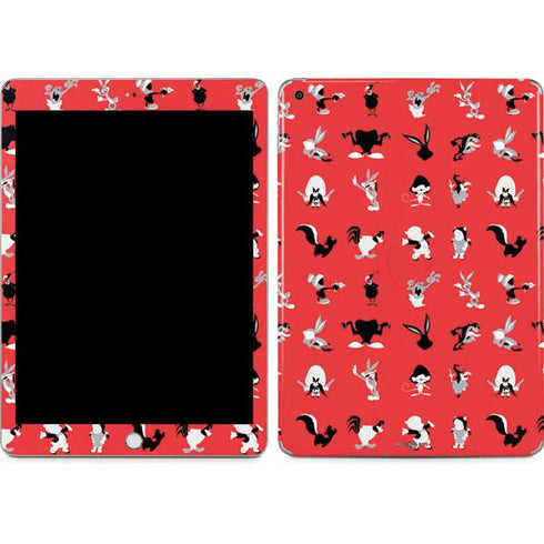 Looney Tunes Identity Red Pattern Apple iPad Skin